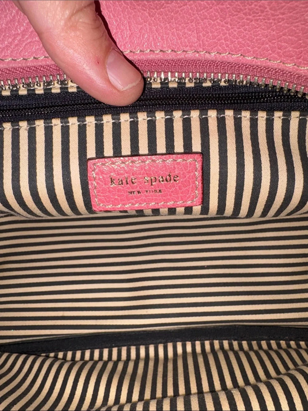 Leather KATE SPADE Women's Pink Leather Shoulder Bag